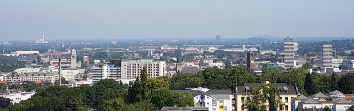 Blick von DB0MUE auf Mülheim-City